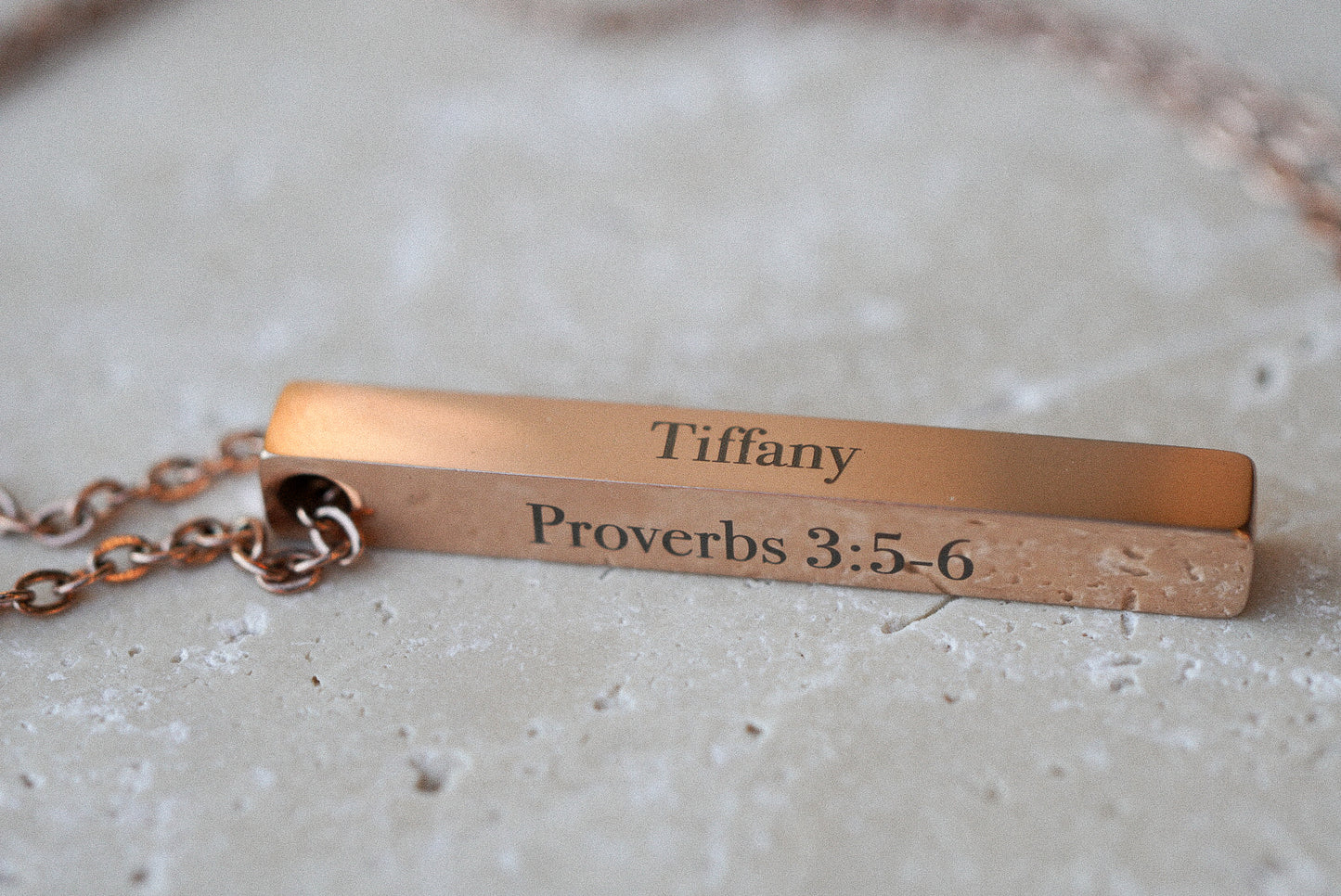 4 Sided Bar Necklace