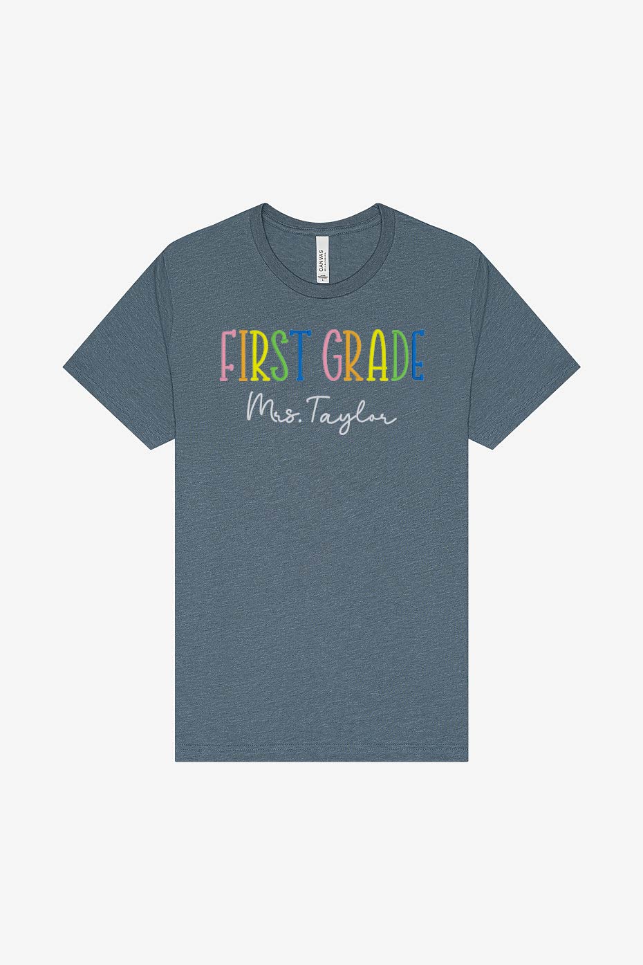 Personalized Teacher Grade Level Shirt | Custom Back-to-School Gift for Teachers | First Grade Teacher Tee