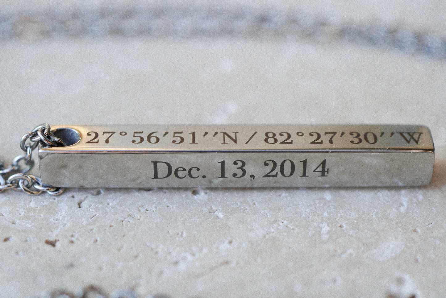 4 Sided Bar Necklace