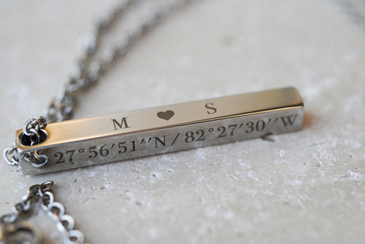4 Sided Bar Necklace