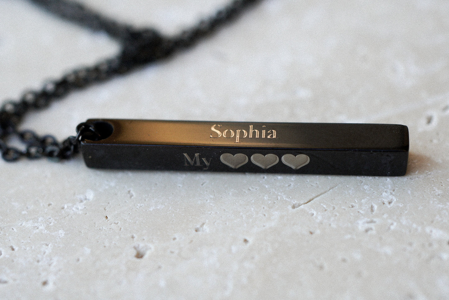 4 Sided Bar Necklace